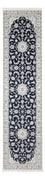 Alfombra de pasillo Alfombra Persa - Nain - Prima - 296 x 81 cm - azul oscuro