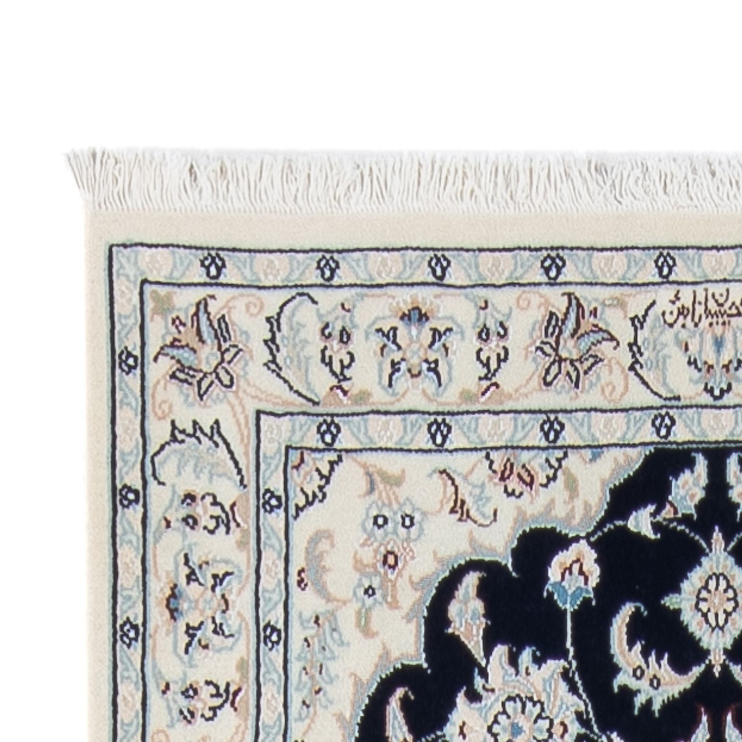 Alfombra de pasillo Alfombra Persa - Nain - Prima - 296 x 81 cm - azul oscuro