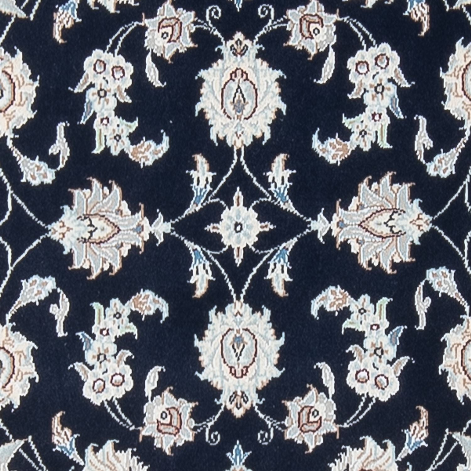 Alfombra de pasillo Alfombra Persa - Nain - Prima - 301 x 82 cm - azul oscuro