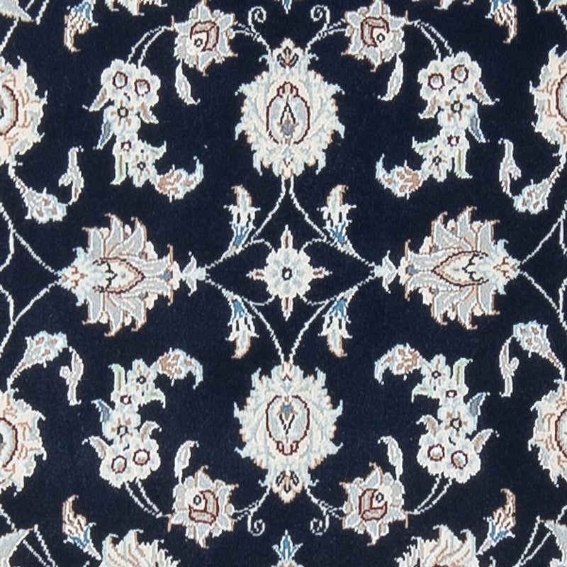 Alfombra de pasillo Alfombra Persa - Nain - Prima - 301 x 82 cm - azul oscuro