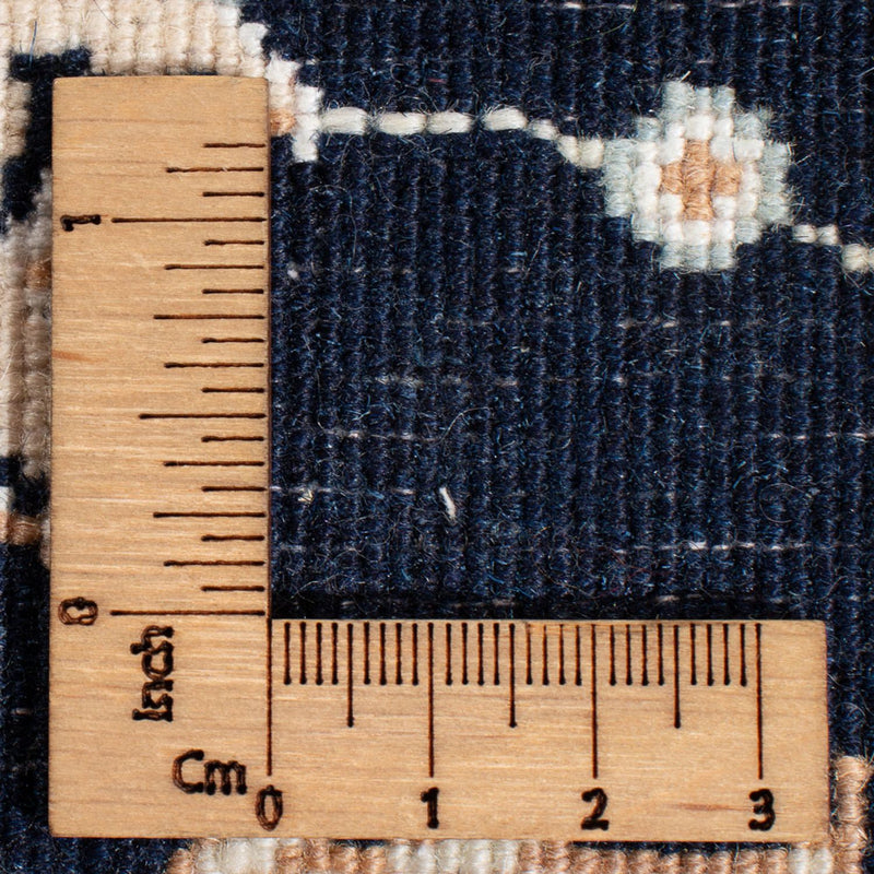 Alfombra de pasillo Alfombra Persa - Nain - Prima - 400 x 90 cm - azul oscuro