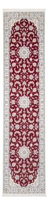 Alfombra de pasillo Alfombra Persa - Nain - Prima - 302 x 82 cm - rojo