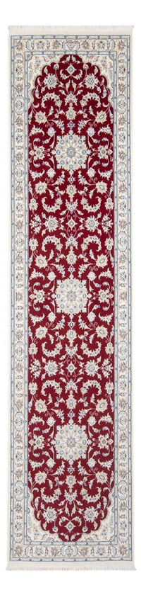 Alfombra de pasillo Alfombra Persa - Nain - Prima - 302 x 82 cm - rojo