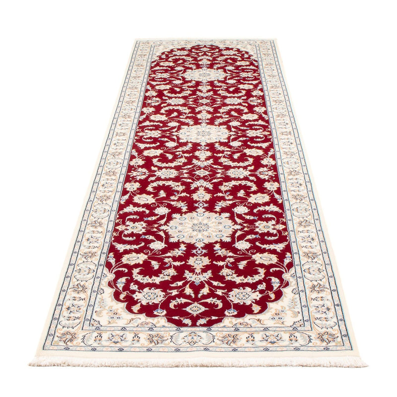Alfombra de pasillo Alfombra Persa - Nain - Prima - 302 x 82 cm - rojo