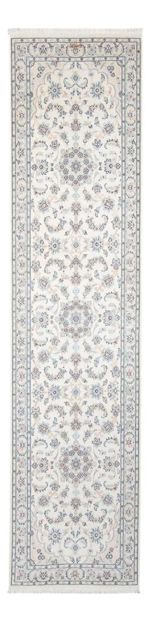 Alfombra de pasillo Alfombra Persa - Nain - Prima - 309 x 83 cm - crema