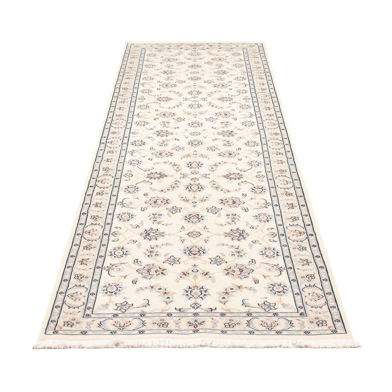 Alfombra de pasillo Alfombra Persa - Nain - Prima - 292 x 81 cm - crema