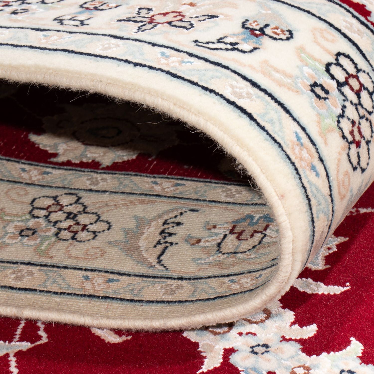 Alfombra de pasillo Alfombra Persa - Nain - Prima - 312 x 81 cm - rojo