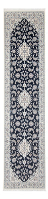 Alfombra de pasillo Alfombra Persa - Nain - Prima - 300 x 80 cm - azul oscuro