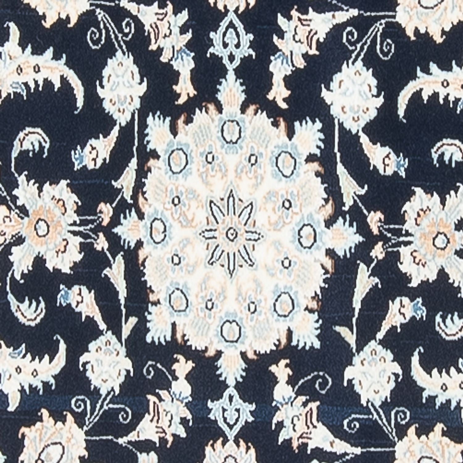 Alfombra de pasillo Alfombra Persa - Nain - Prima - 322 x 80 cm - azul oscuro