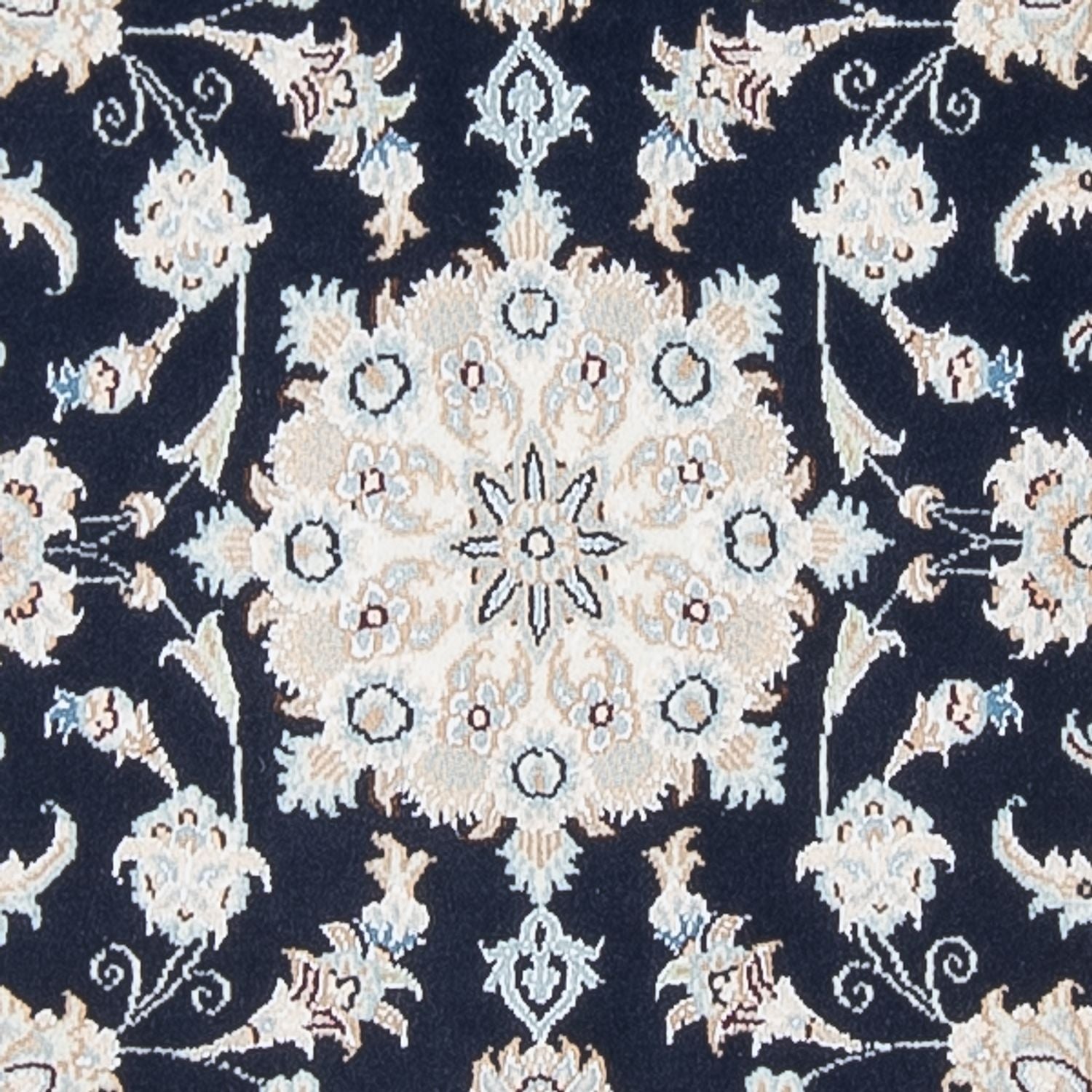 Alfombra de pasillo Alfombra Persa - Nain - Prima - 301 x 83 cm - azul oscuro