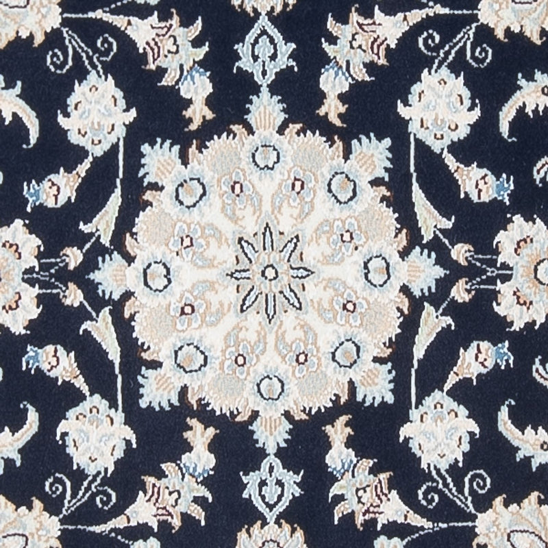 Alfombra de pasillo Alfombra Persa - Nain - Prima - 301 x 83 cm - azul oscuro