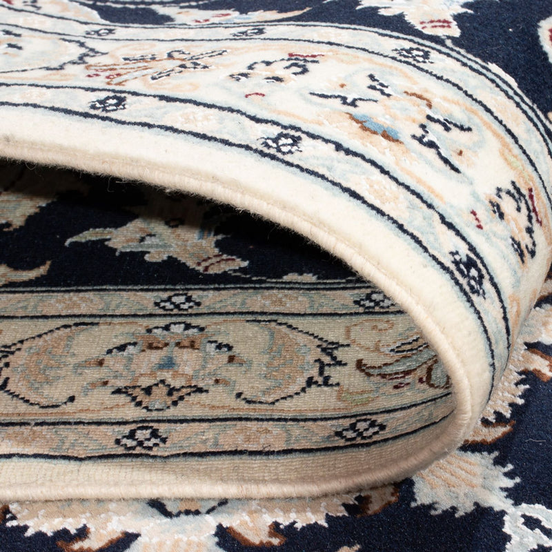 Alfombra de pasillo Alfombra Persa - Nain - Prima - 301 x 83 cm - azul oscuro