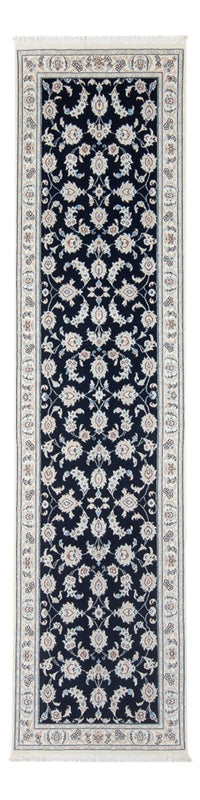 Alfombra de pasillo Alfombra Persa - Nain - Prima - 290 x 81 cm - azul oscuro