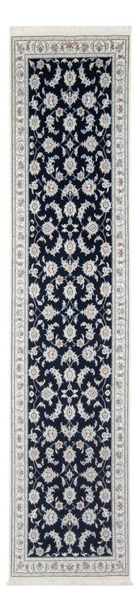 Alfombra de pasillo Alfombra Persa - Nain - Prima - 302 x 80 cm - azul oscuro