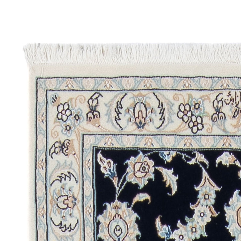Alfombra de pasillo Alfombra Persa - Nain - Prima - 302 x 82 cm - azul oscuro