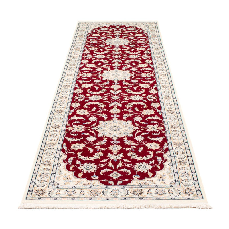 Alfombra de pasillo Alfombra Persa - Nain - Prima - 302 x 82 cm - rojo
