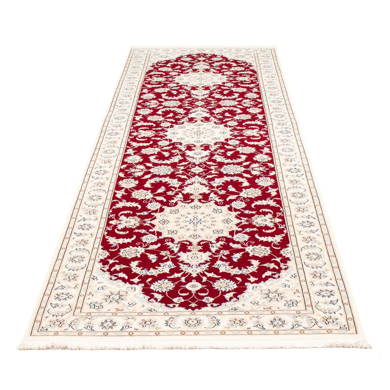 Alfombra de pasillo Alfombra Persa - Nain - Prima - 297 x 92 cm - rojo