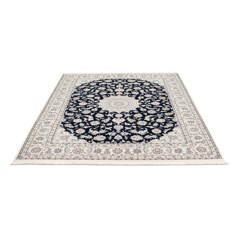 Alfombra Persa - Nain - Prima - 200 x 150 cm - azul oscuro