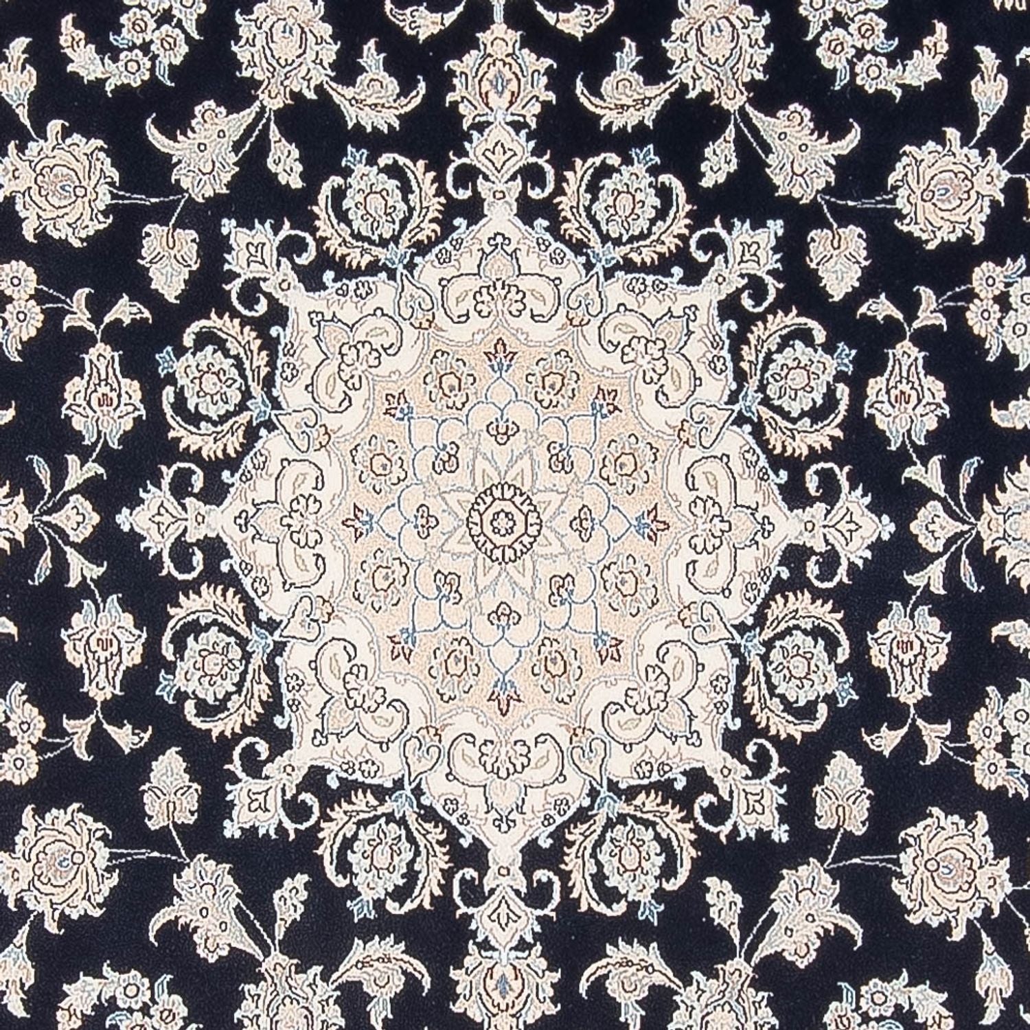 Alfombra Persa - Nain - Prima - 301 x 202 cm - azul oscuro