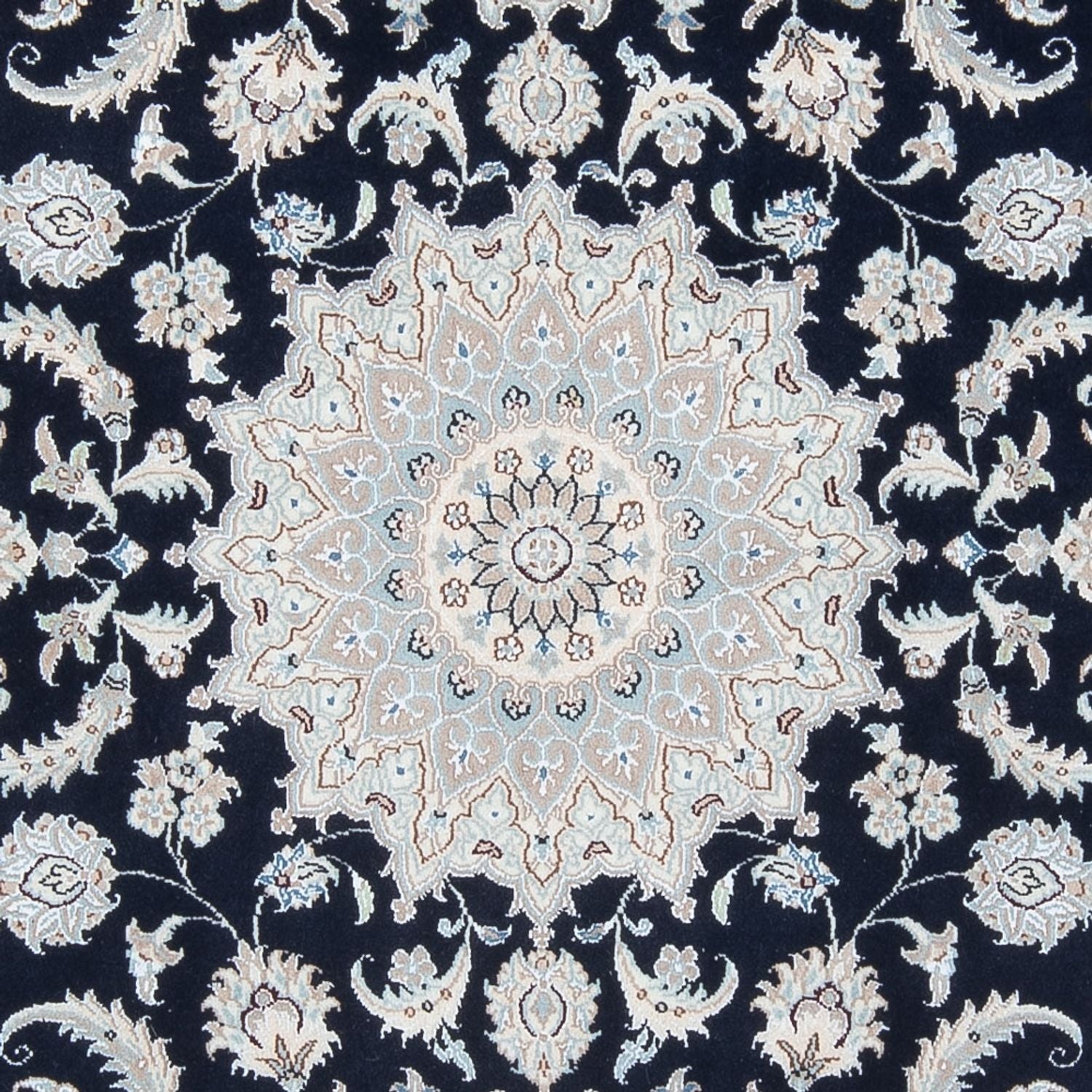 Alfombra Persa - Nain - Prima - 199 x 149 cm - azul oscuro