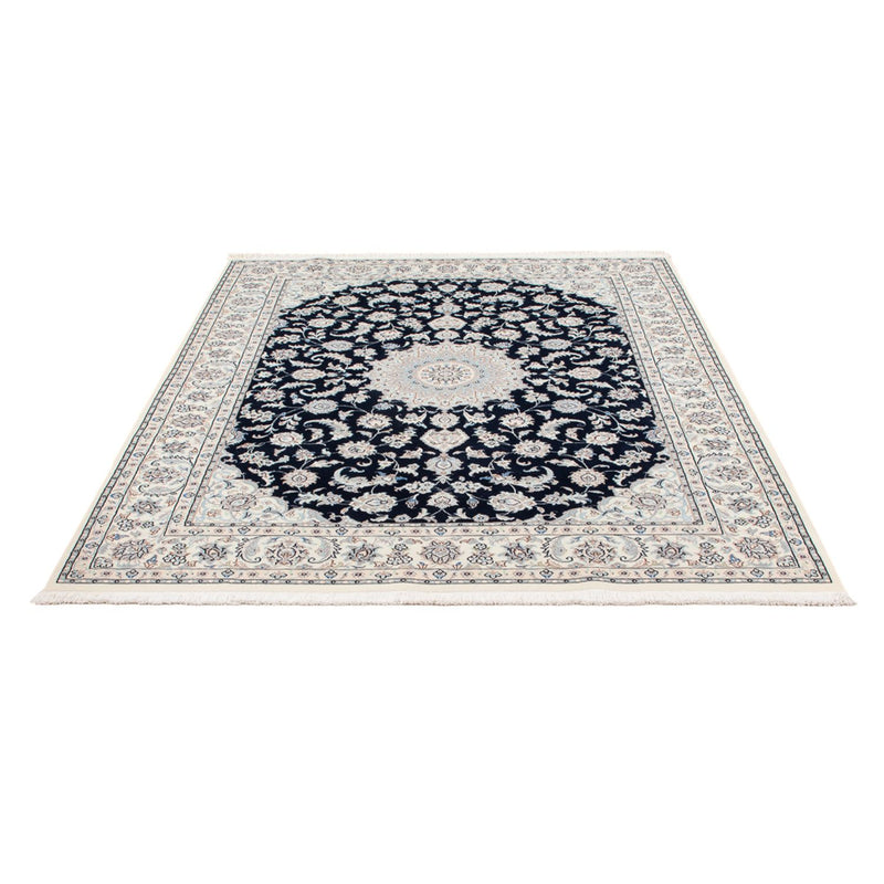 Alfombra Persa - Nain - Prima - 199 x 149 cm - azul oscuro