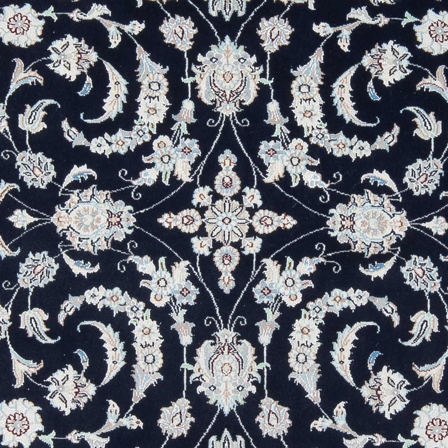 Alfombra Persa - Nain - Prima - 196 x 151 cm - azul oscuro