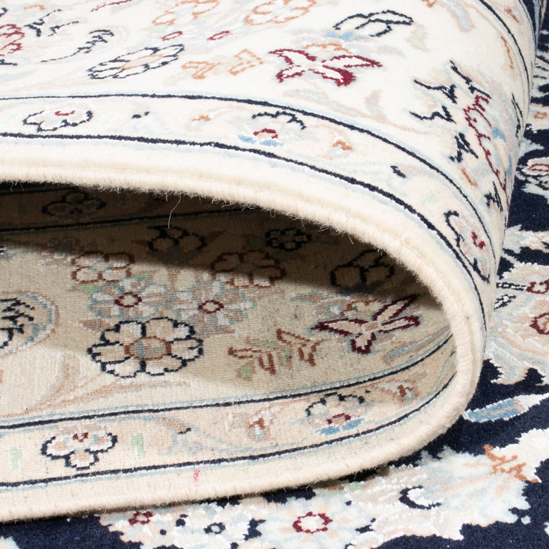Alfombra Persa - Nain - Prima - 196 x 151 cm - azul oscuro