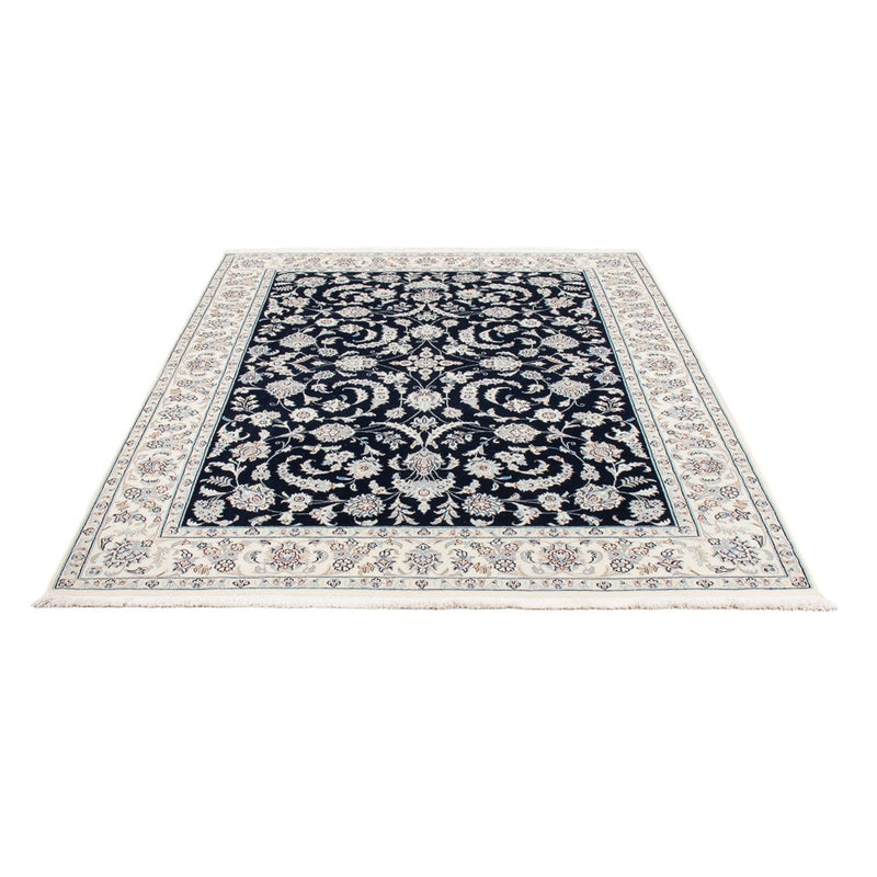 Alfombra Persa - Nain - Prima - 196 x 151 cm - azul oscuro