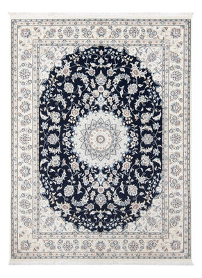 Alfombra Persa - Nain - Prima - 196 x 148 cm - azul oscuro