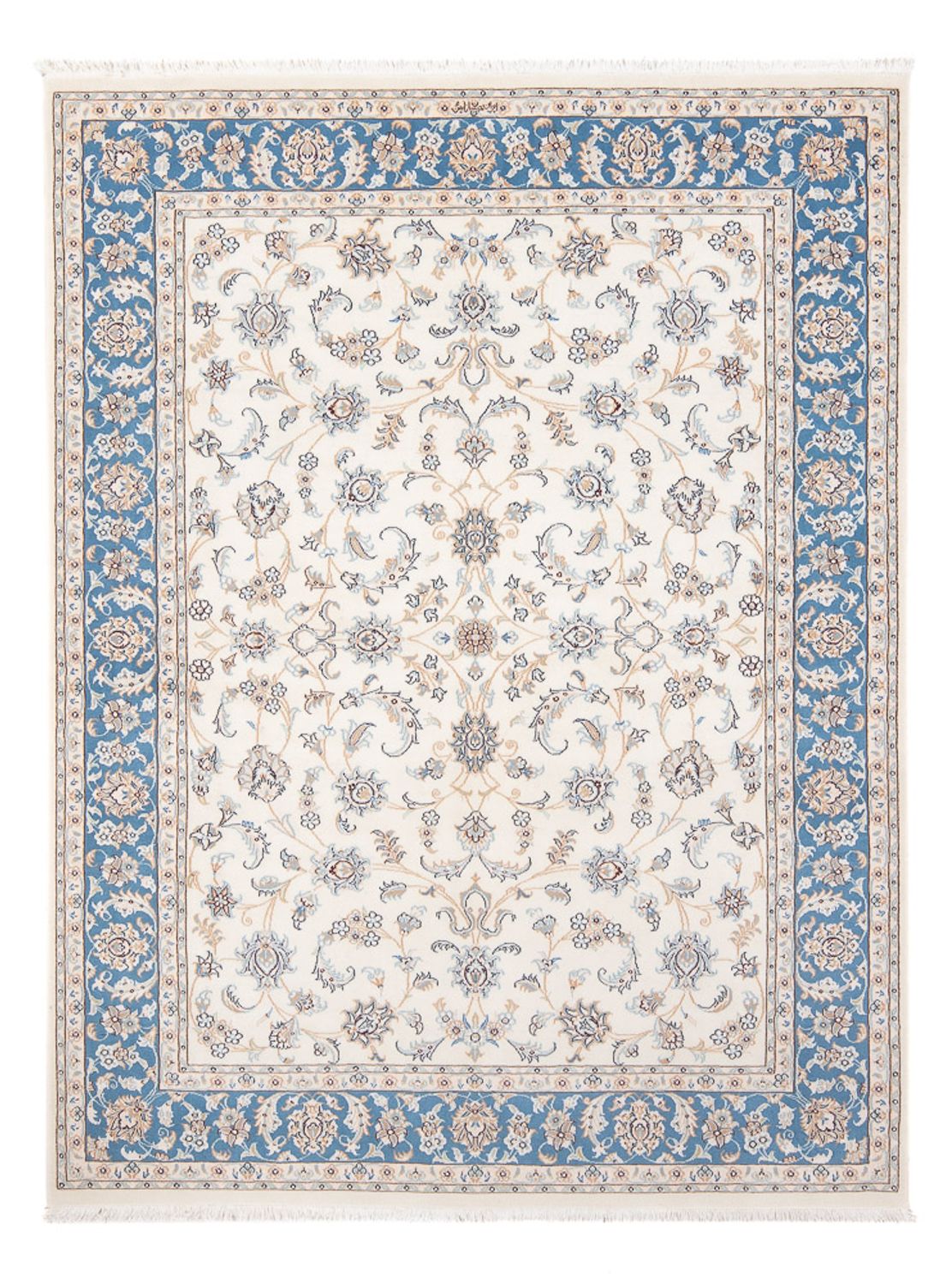 Alfombra Persa - Nain - Prima - 198 x 152 cm - crema