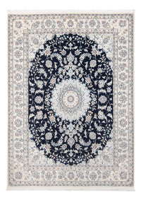 Alfombra Persa - Nain - Prima - 204 x 150 cm - azul oscuro
