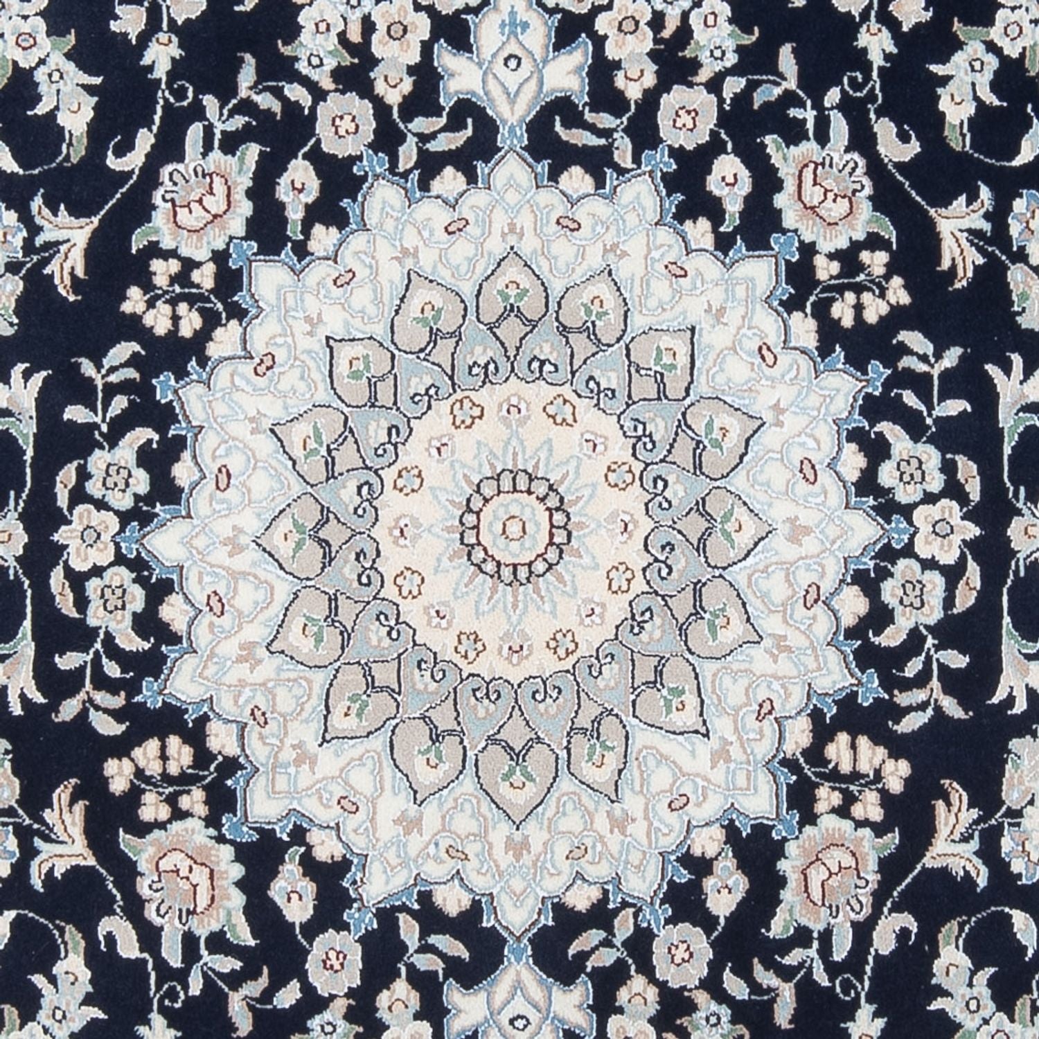 Alfombra Persa - Nain - Prima - 204 x 150 cm - azul oscuro