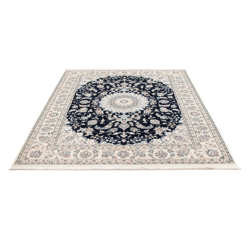 Alfombra Persa - Nain - Prima - 204 x 150 cm - azul oscuro