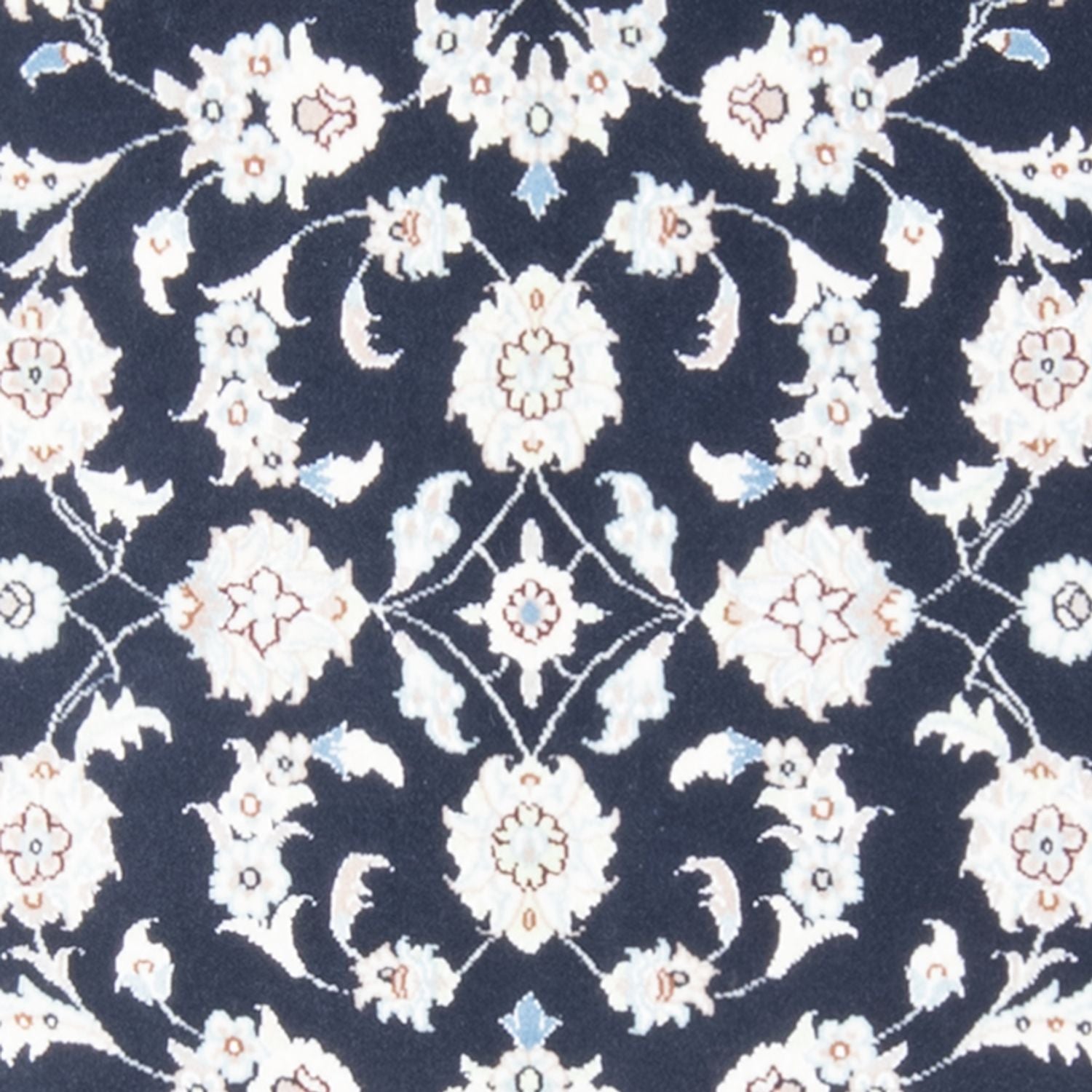 Alfombra de pasillo Alfombra Persa - Nain - Real - 195 x 81 cm - azul oscuro
