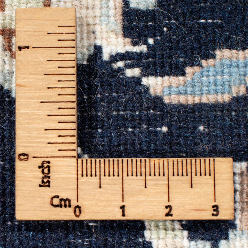 Alfombra de pasillo Alfombra Persa - Nain - Real - 195 x 81 cm - azul oscuro