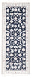 Alfombra de pasillo Alfombra Persa - Nain - Real - 197 x 80 cm - azul oscuro