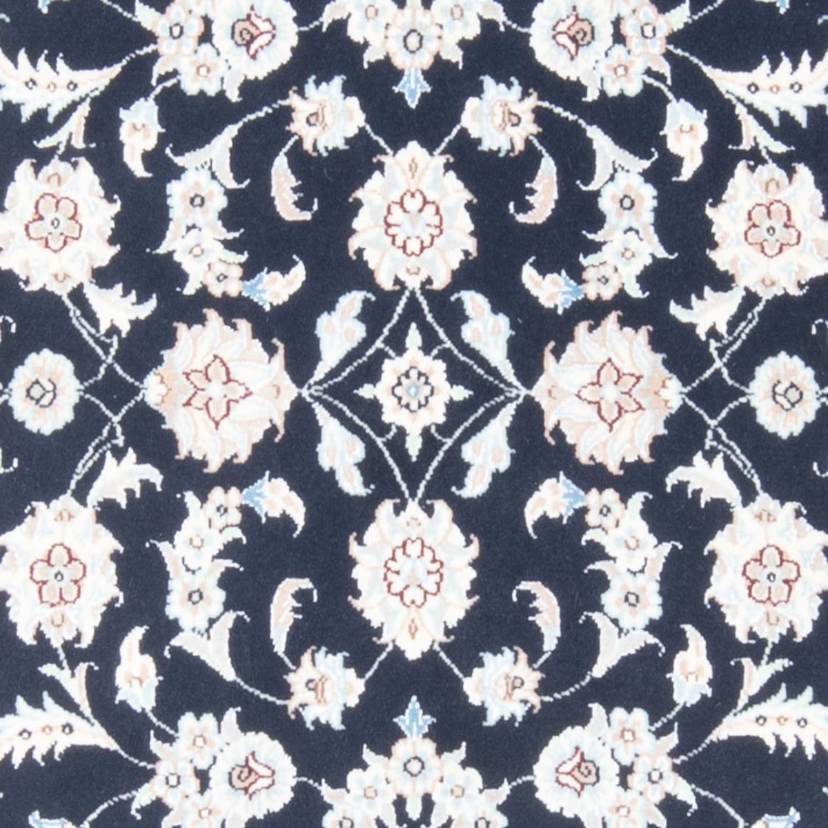 Alfombra de pasillo Alfombra Persa - Nain - Real - 197 x 80 cm - azul oscuro