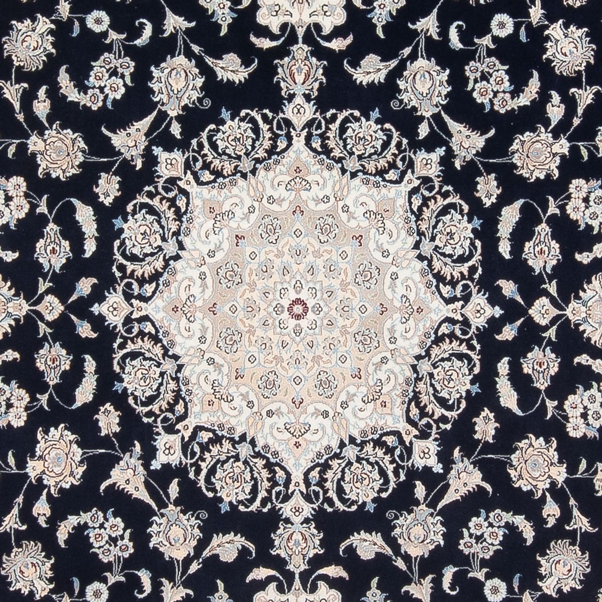 Alfombra Persa - Nain - Prima - 300 x 247 cm - azul oscuro