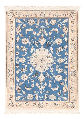 Alfombra persa - Nain - 88 x 59 cm - azul