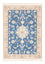 Alfombra persa - Nain - 88 x 59 cm - azul