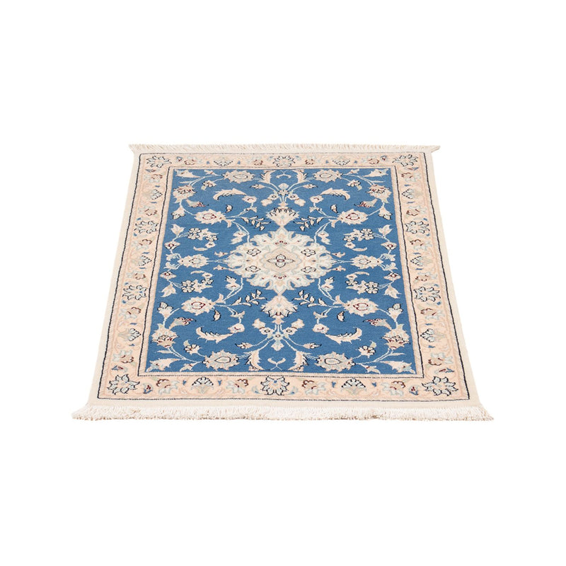 Alfombra persa - Nain - 88 x 59 cm - azul