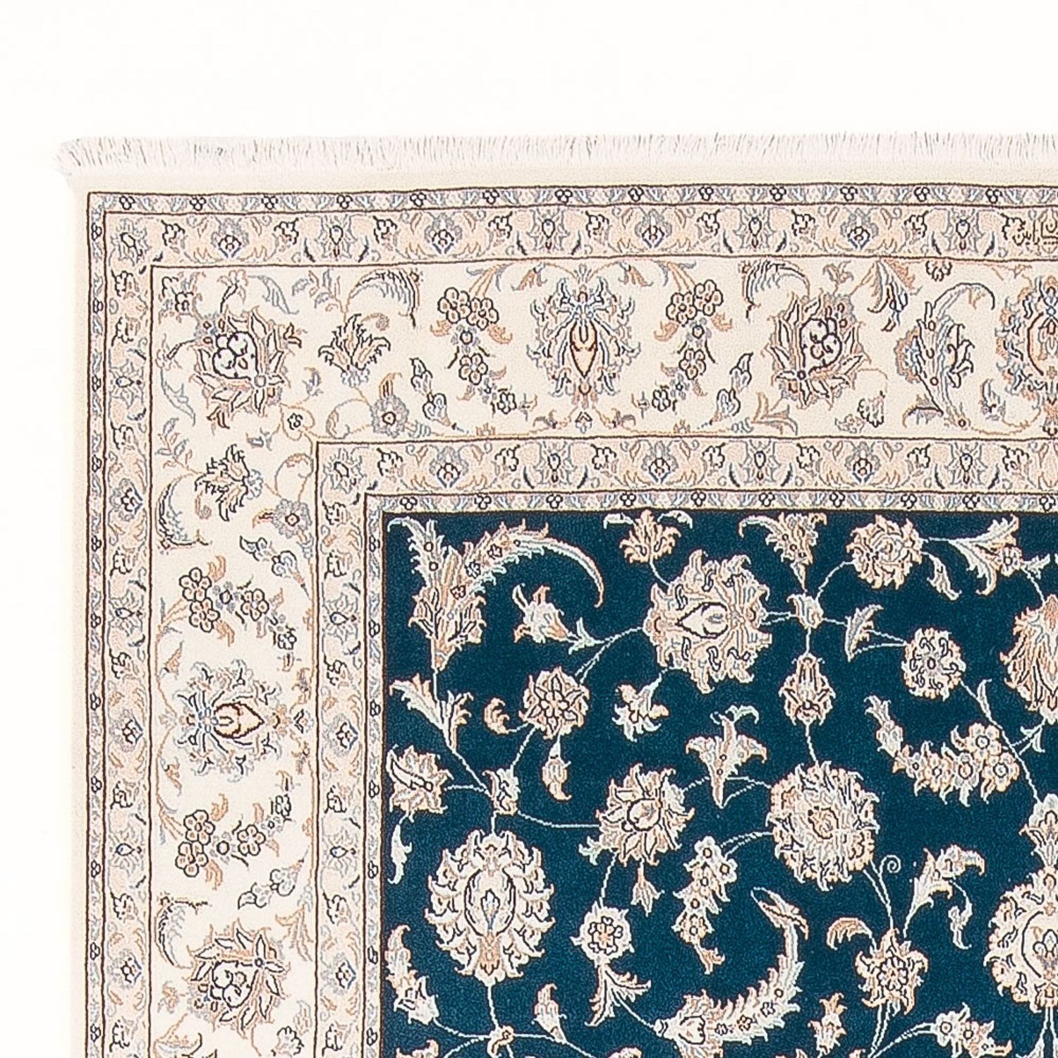 Alfombra Persa - Nain - Prima - 298 x 198 cm - turquesa
