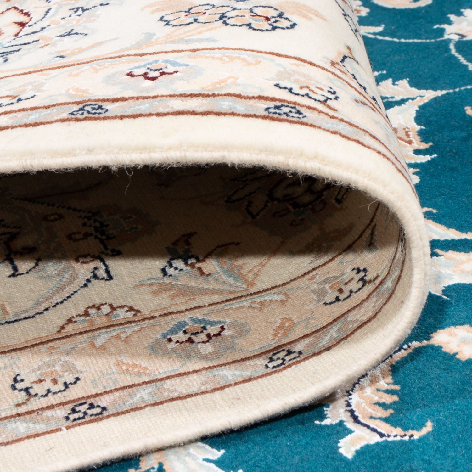 Alfombra Persa - Nain - Prima - 298 x 198 cm - turquesa