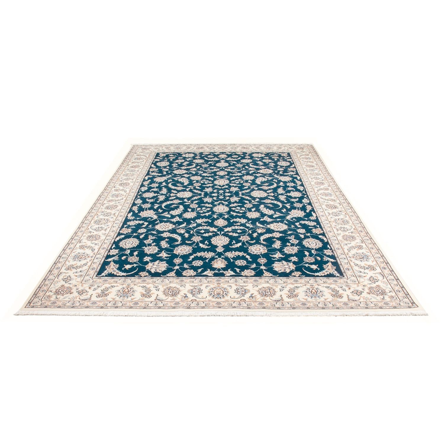 Alfombra Persa - Nain - Prima - 298 x 198 cm - turquesa