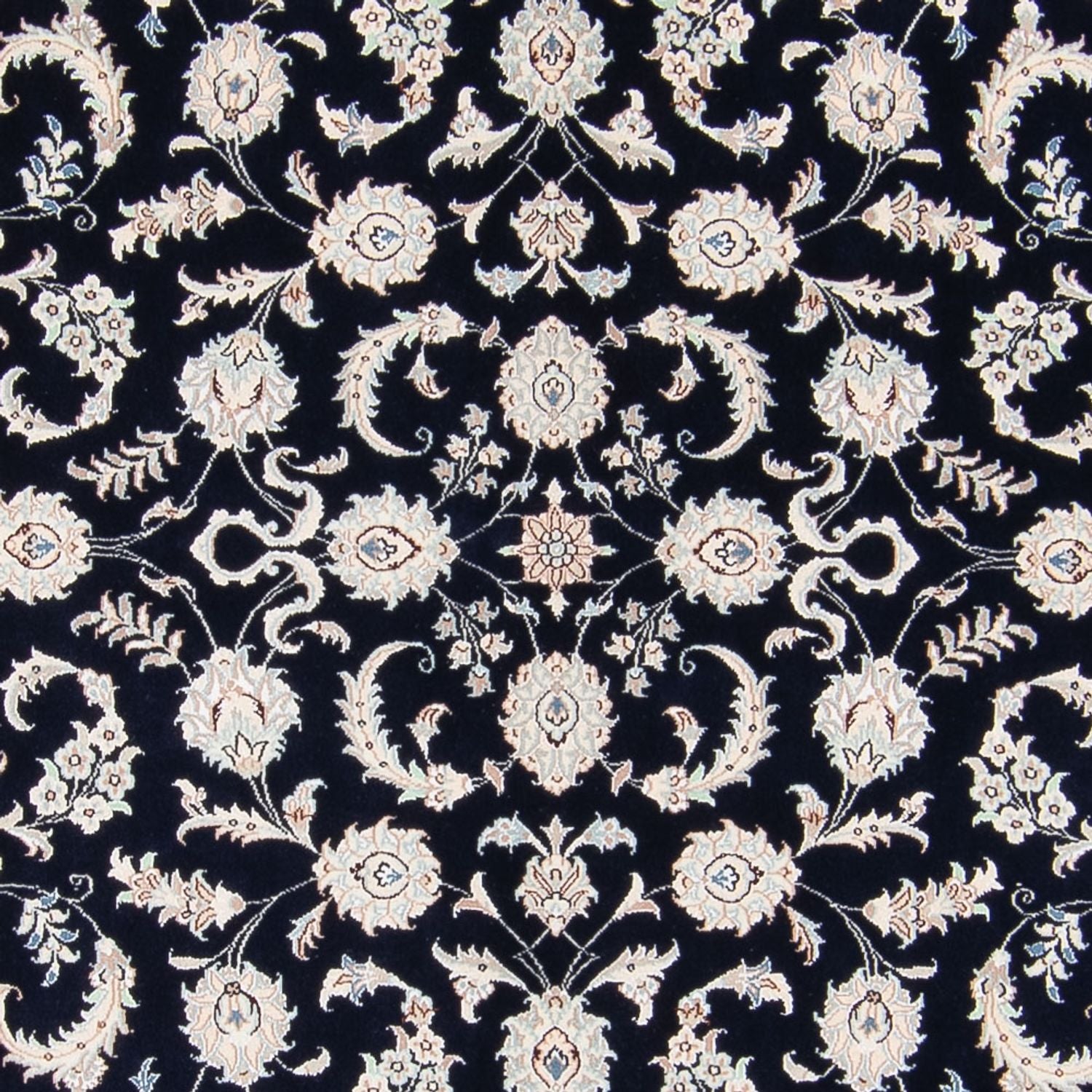 Alfombra persa - Nain - 233 x 170 cm - azul oscuro