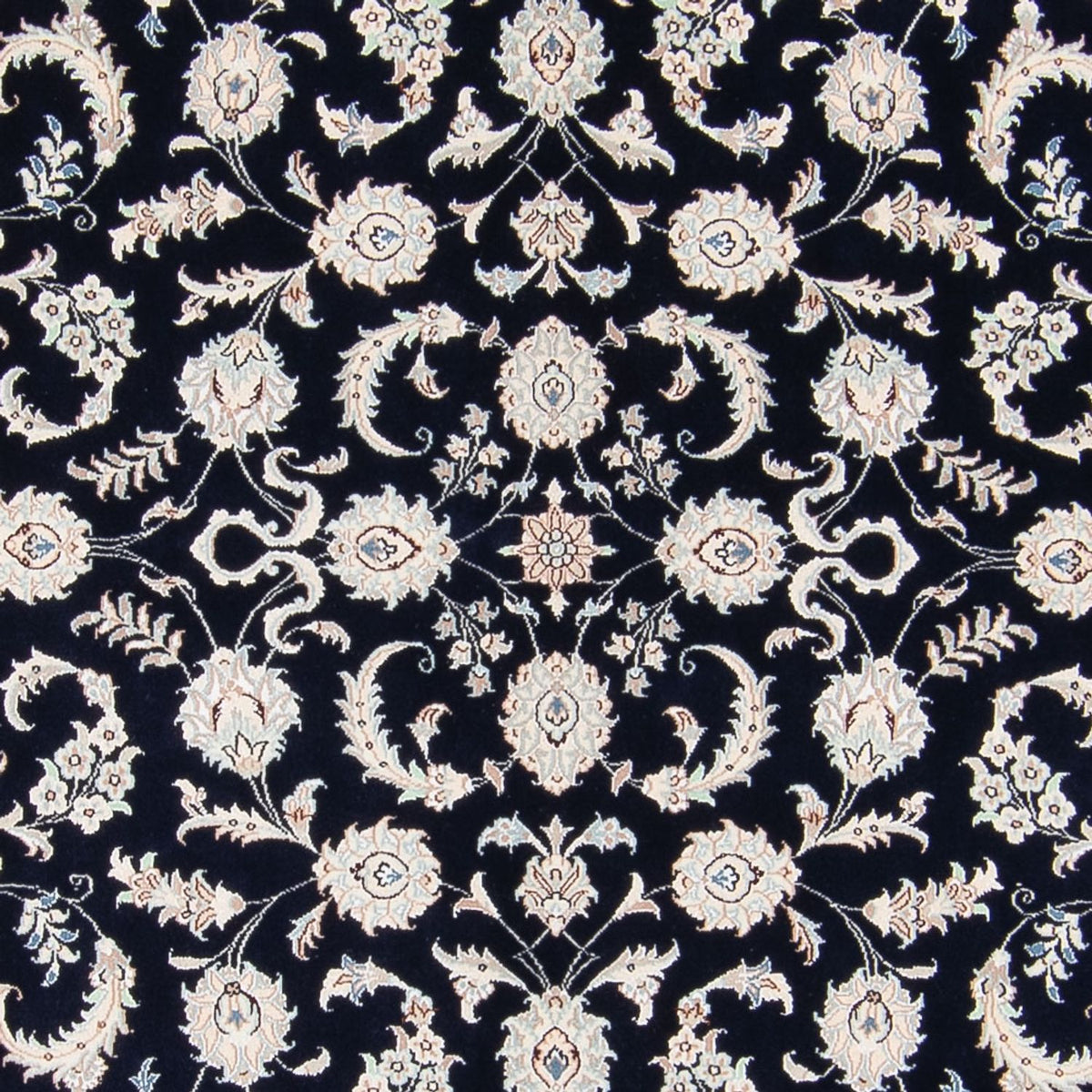Alfombra persa - Nain - 233 x 170 cm - azul oscuro