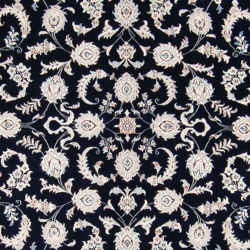 Alfombra persa - Nain - 233 x 170 cm - azul oscuro
