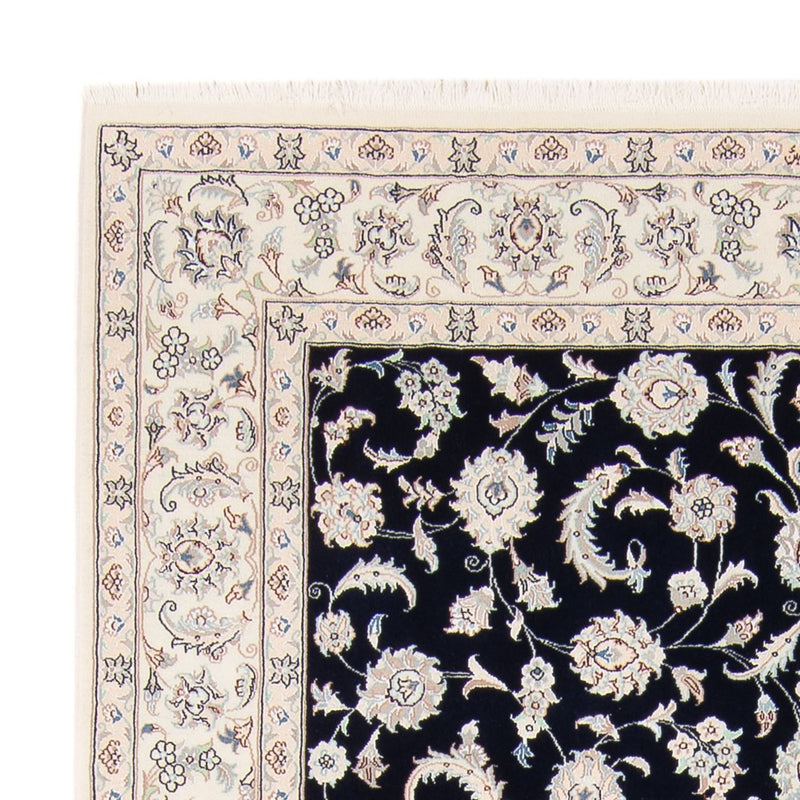 Alfombra persa - Nain - 233 x 170 cm - azul oscuro