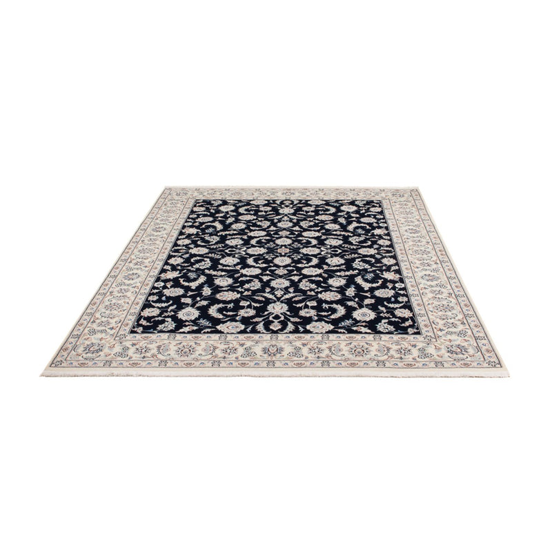 Alfombra persa - Nain - 233 x 170 cm - azul oscuro