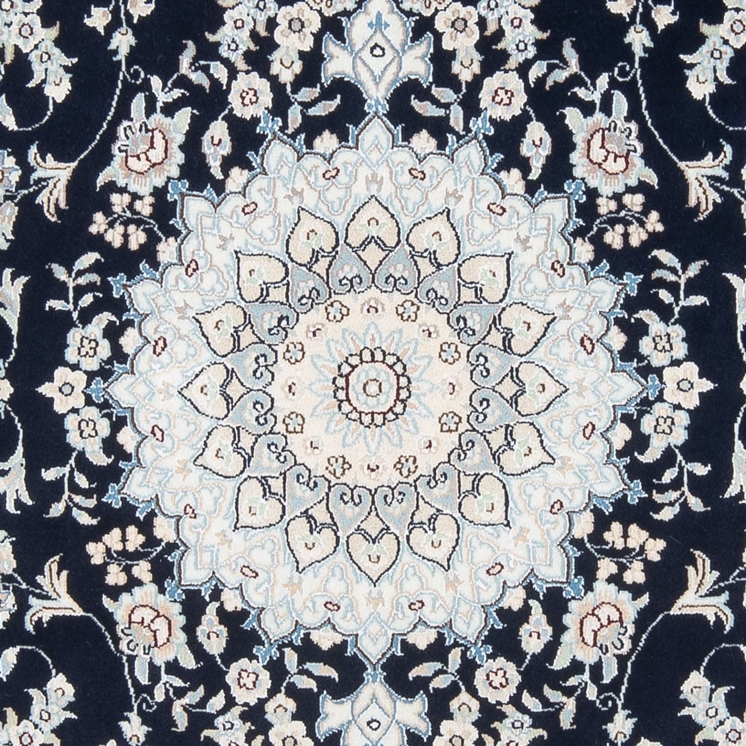Alfombra Persa - Nain - Prima - 199 x 150 cm - azul oscuro